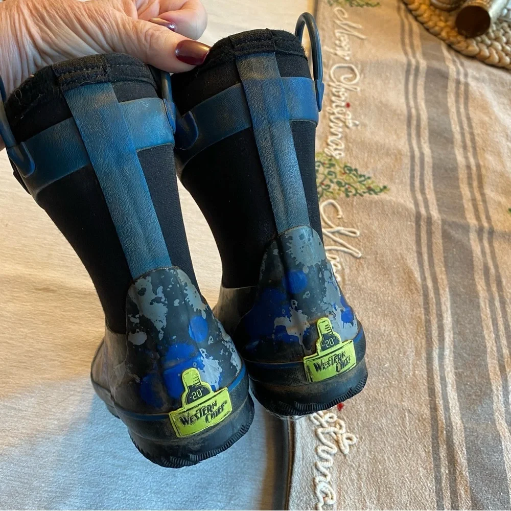 WESTERN CHIEF Neoprene Insulated Winter Boots “Paintball Splat” 11/12